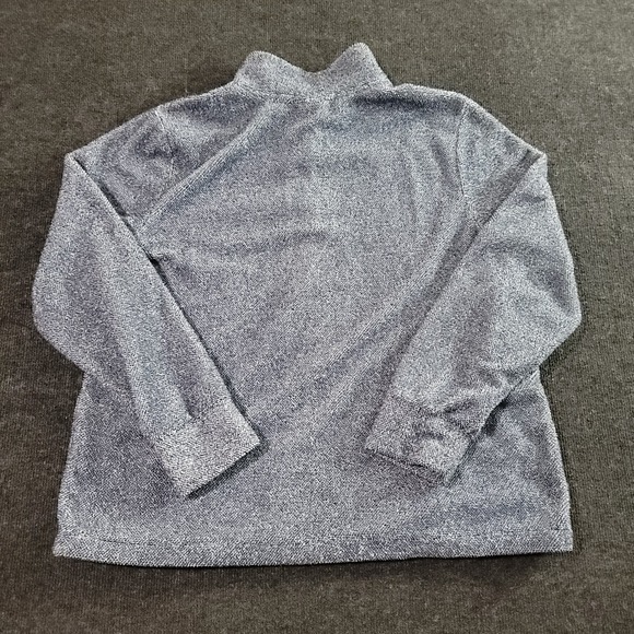 Eddie Bauer Women's‎ Fleece Button Front Sweatshirt XL Blue Hiking Outdoors - Picture 6 of 8